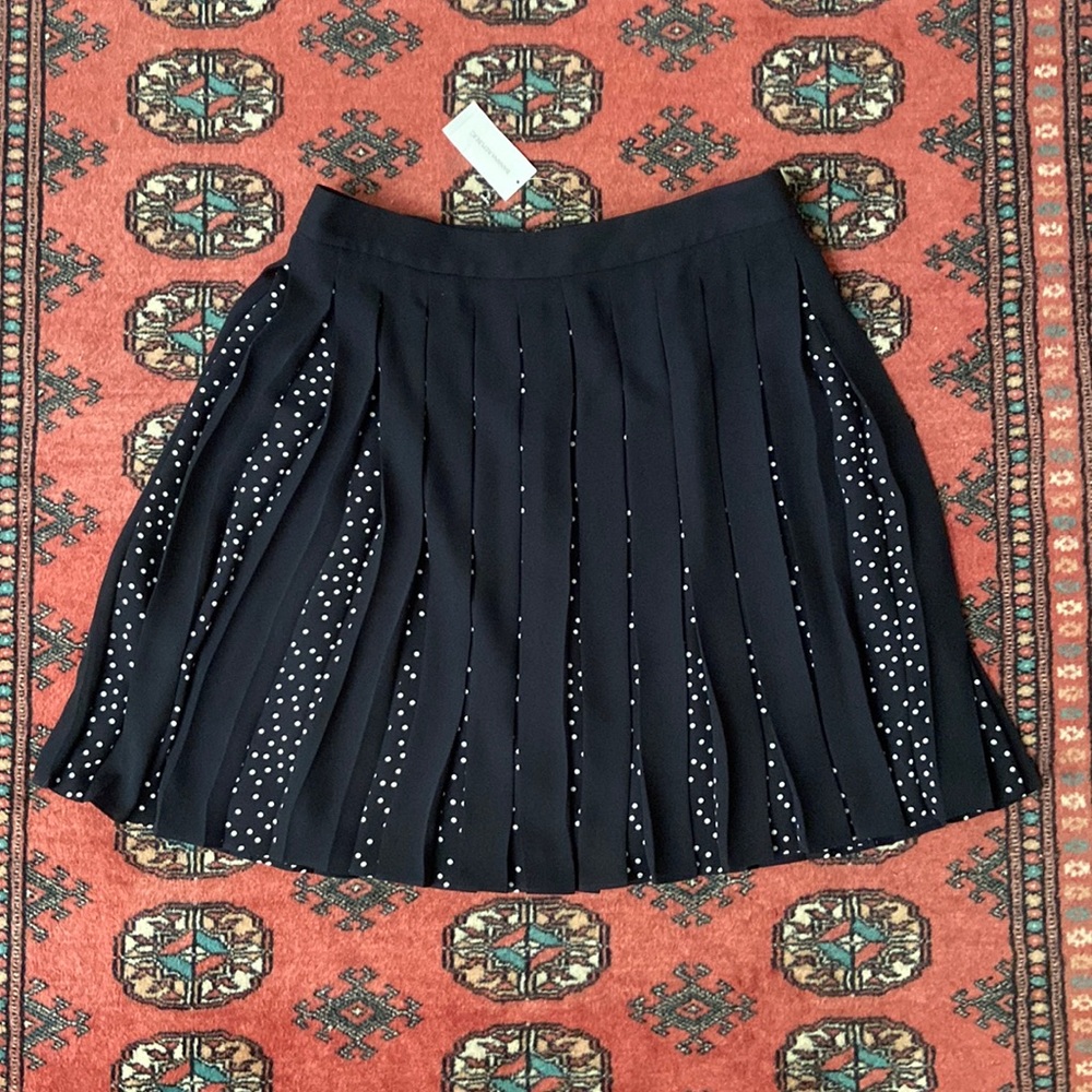 NWT Banana Republic Polka Dot Pleated Skirt